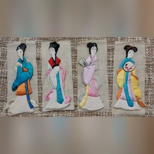 Vintage Lilian Vernon Silk Dolls